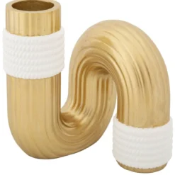 Wazon w kształcie fali z polyresinu, wys. 13 cm
