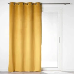 Welurowa zasłona do salonu, zaciemniająca, na przelotkach, 135 x 260 cm