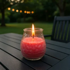 Świeca zapachowa geranium, przeciw muchom, 18 h