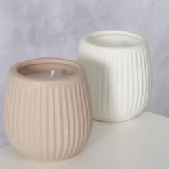 Świeczka ozdobna w porcelanie POMMERY, Ø 7 cm