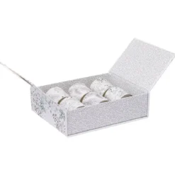 Świeczki zapachowe ze świątecznym nadrukiem, Ø 4,5 cm, 6 szt.