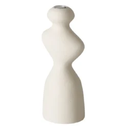 Świecznik ceramiczny o nieregularnym kształcie MORANA, 22 cm