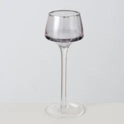 Świeczniki szklane SMOLA, 2 szt. 20-23 cm