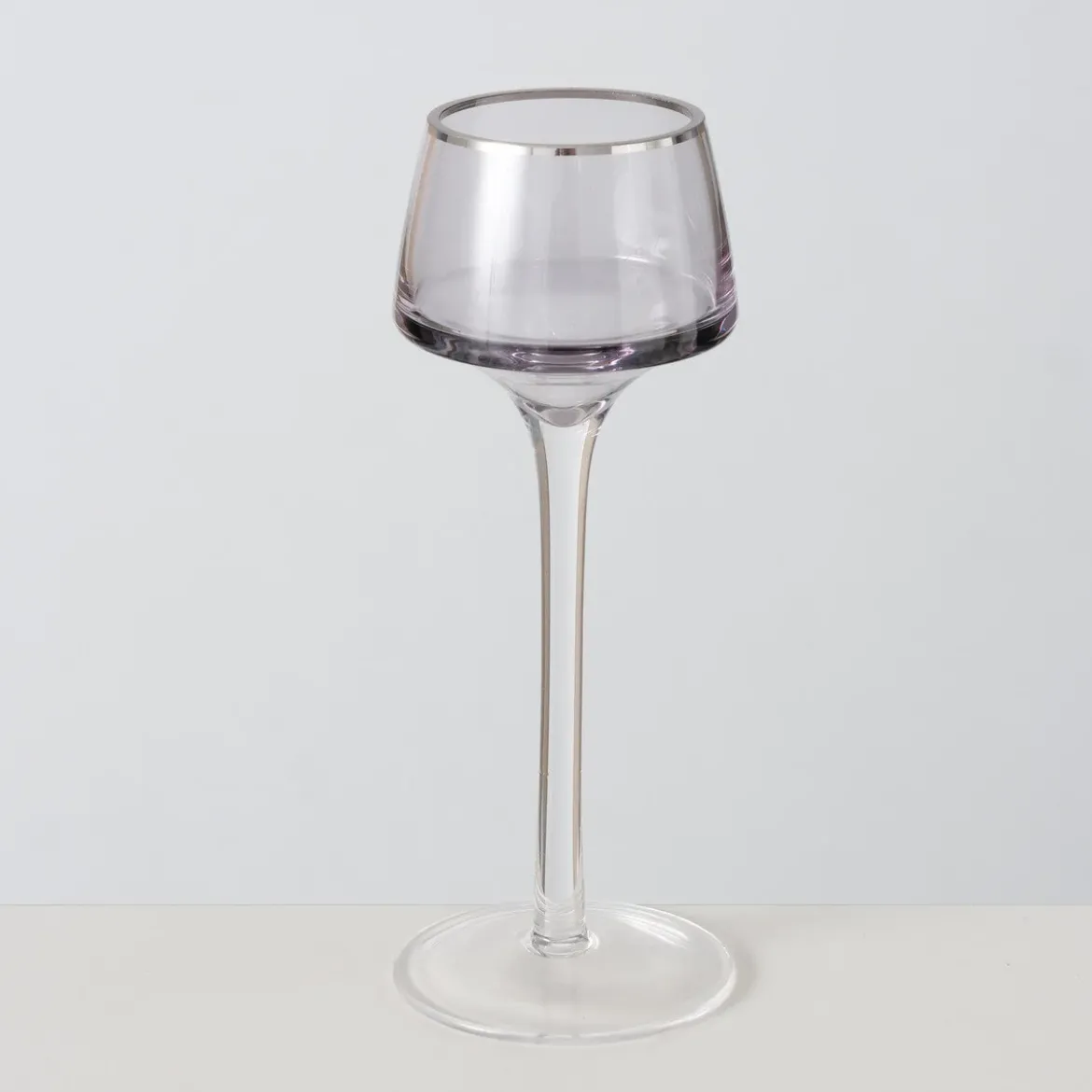 Świeczniki szklane SMOLA, 2 szt. 20-23 cm