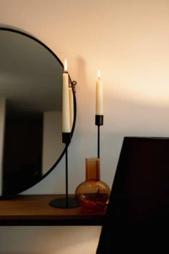 Świecznik metalowy, 20 cm