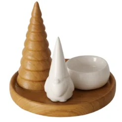 Świecznik na tealight AMIRA z choinką, Ø 13 cm