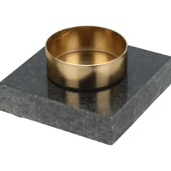 Świecznik na tealight, granitowa podstawa, 7 cm