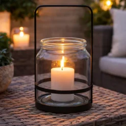Świecznik na tealight, metalowy uchwyt