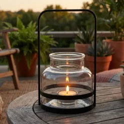 Świecznik na tealight, metalowy uchwyt