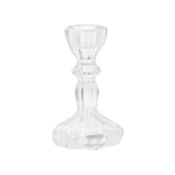 Świecznik szklany, kryształ,11 cm