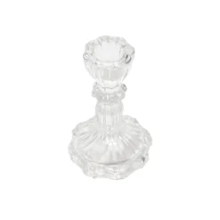 Świecznik szklany, kryształ,11 cm