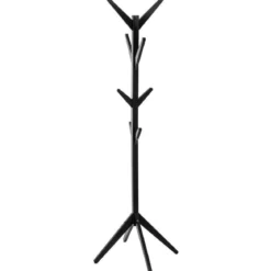 Wieszak drewniany na ubrania do przedpokoju, 178 cm