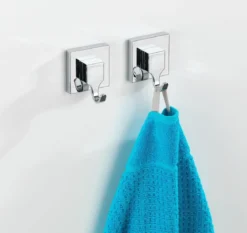 Wieszaki na przyssawki QUADRO, Vacuum-Loc, zestaw 4 sztuk, WENKO
