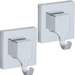 Wieszaki na przyssawki QUADRO, Vacuum-Loc, zestaw 4 sztuk, WENKO