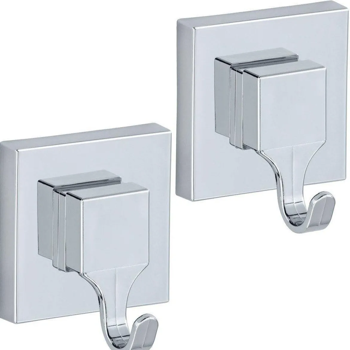 Wieszaki na przyssawki QUADRO, Vacuum-Loc, zestaw 4 sztuk, WENKO