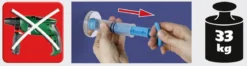 Wieszaki na przyssawki Vacuum-Loc, 4 sztuki w komplecie, WENKO