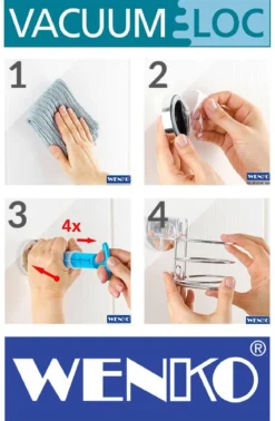 Wieszaki na ręczniki Vacuum - Loc, WENKO