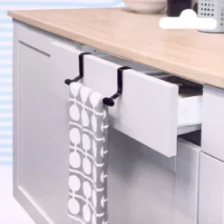 Wieszak na ścierki kuchenne, 36 cm, zawieszany na front szafki