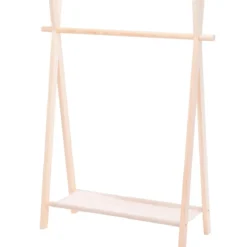 Wieszak na ubrania dla dzieci, 80 x 30 x 100 cm, drewniany