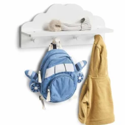 Wieszak na ubrania dziecięce CLOUD z półką, 2w1, ZELLER