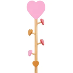 Wieszak stojący dla dzieci LOVE, haczyki serduszka, 135 cm