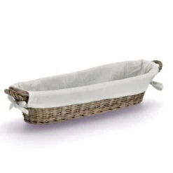 Wiklinowy koszyk na chleb, 49 x 14 x 10 cm