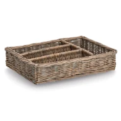 Wiklinowy organizer na sztućce, 35 x 25 x 7 cm
