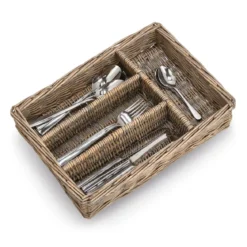 Wiklinowy organizer na sztućce, 35 x 25 x 7 cm