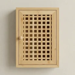 Wisząca szafka na klucze KIZU, 19 x 27 x 6 cm, bambus