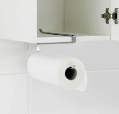 Wiszący uchwyt na ręcznik papierowy, stalowy, chromowany, WENKO