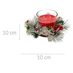 Świąteczny stroik ze świecą, 270 g