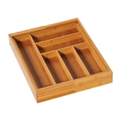 Wkład na sztućce regulowany, 35-58 cm, bambusowy, KESPER