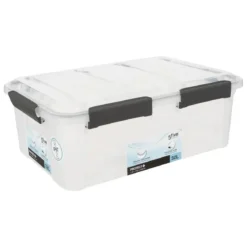 Wodoodoporne pudło do przechowywania z pokrywą, 32 l