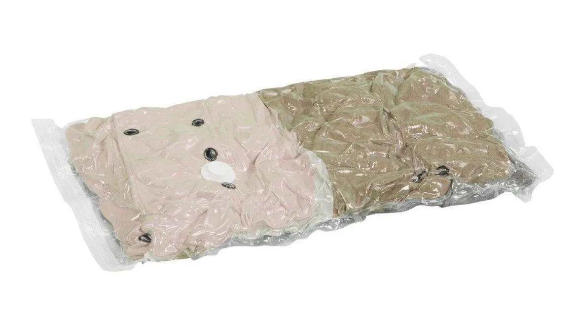 Worki próżniowe do przechowywania, zestaw plastikowych toreb + pompka - 40 x 60 cm (3 szt.), 50 x 70 cm (2 szt.), WENKO