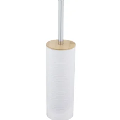Wysoka szczotka do WC z bambusem LYON, 38,5 cm