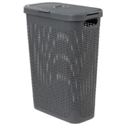 Wysoki kosz na pranie z plastiku, 40 l