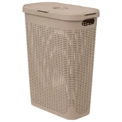 Wysoki kosz na pranie z plastiku, 40 l