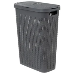 Wysoki kosz na pranie z plastiku, 40 l