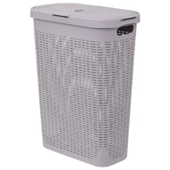 Wysoki kosz na pranie z plastiku, 40 l