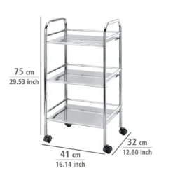 Wózek łazienkowy EXCLUSIV - 3 poziomy, WENKO