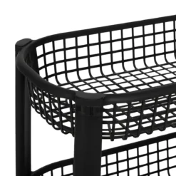 Wózek kuchenny na kółkach BASKET, plastikowy, 46,5 x 25,5 x 79 cm