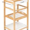 Wózek kuchenny na kółkach FINJA, drewno bambusowe + MDF, WENKO