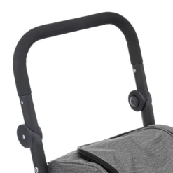 Wózek na zakupy na stabilnych kółkach, szary, 46 l