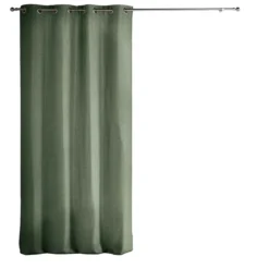 Zasłona na przelotkach CHAMBRAY CHINEA CEDRE, 135 x 240 cm, zaciemniająca