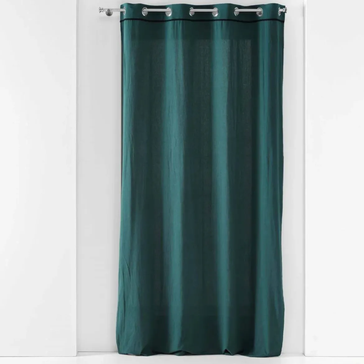 Zasłona na przelotkach LINETTE, bawełniana, z połyskiem, 135 x 240 cm