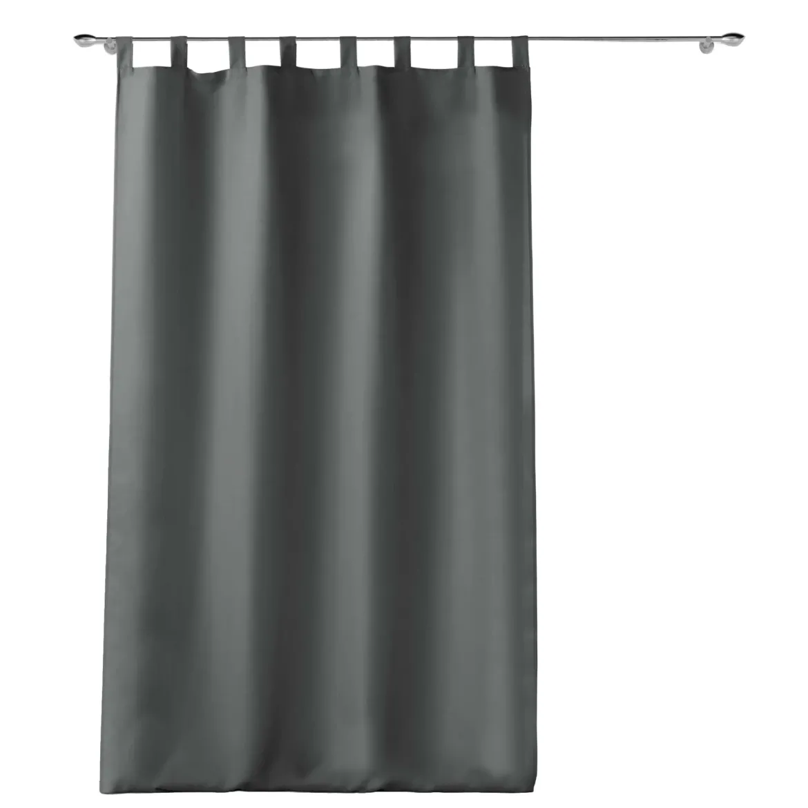 Zasłona na szelkach ESSENTIEL, 140 x 260 cm, szara