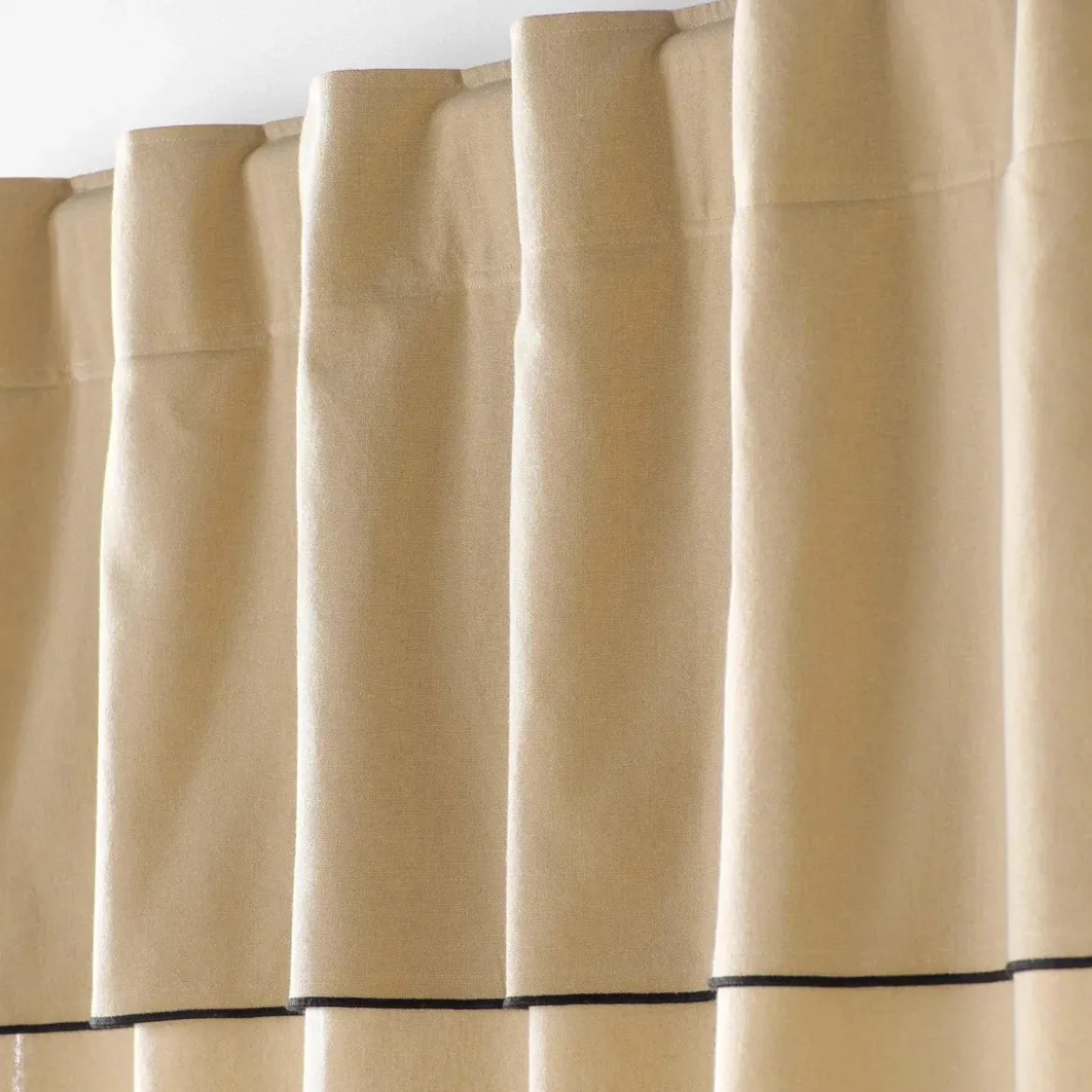 Zasłona na taśmie MISTRALINE, bawełna z recyklingu, 140 x 240 cm