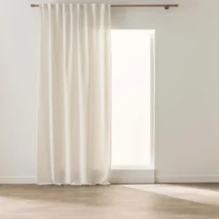 Zasłona na ukrytych szelkach CODY, 140 x 260 cm, efekt lnu