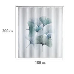 Zasłona prysznicowa antypleśniowa GINKGO, poliestrowa, WENKO