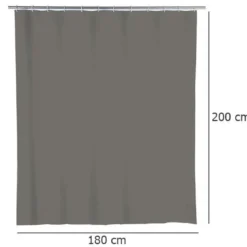 Zasłona prysznicowa, PEVA, 180x200 cm, WENKO